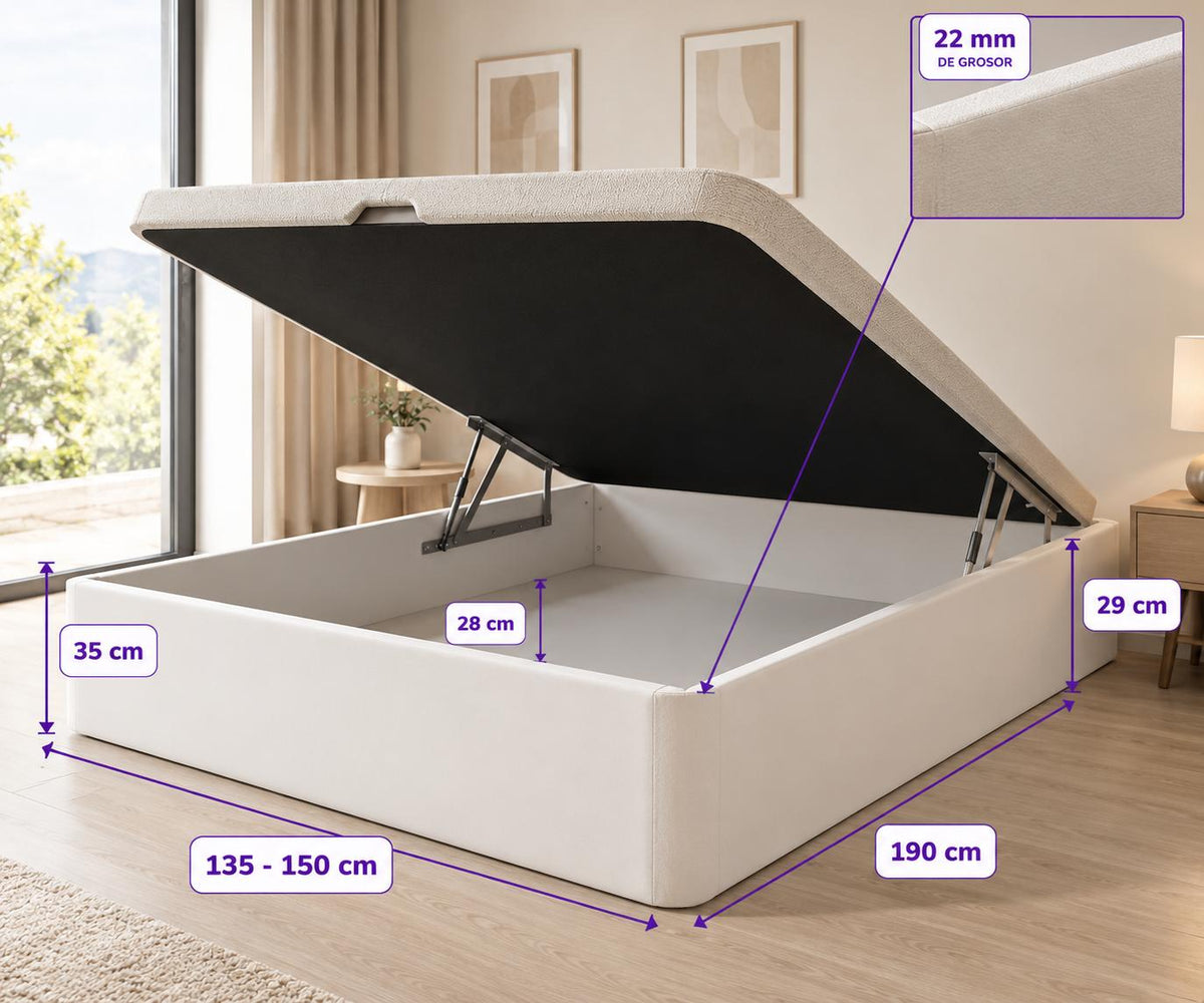 Canapé abatible Reforzado premium 22mm
